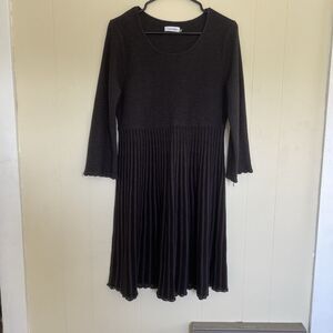 Calvin Klein Black Long Sleeve Dress
